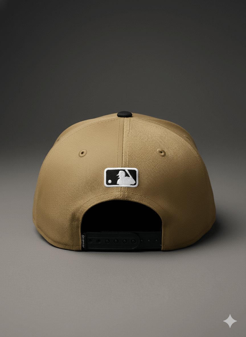 Gorra New Era 59FIFTY New York Yankees Beige con Visera Negra